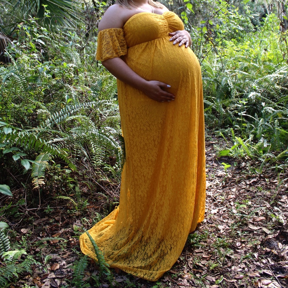Yellow Maternity Dress